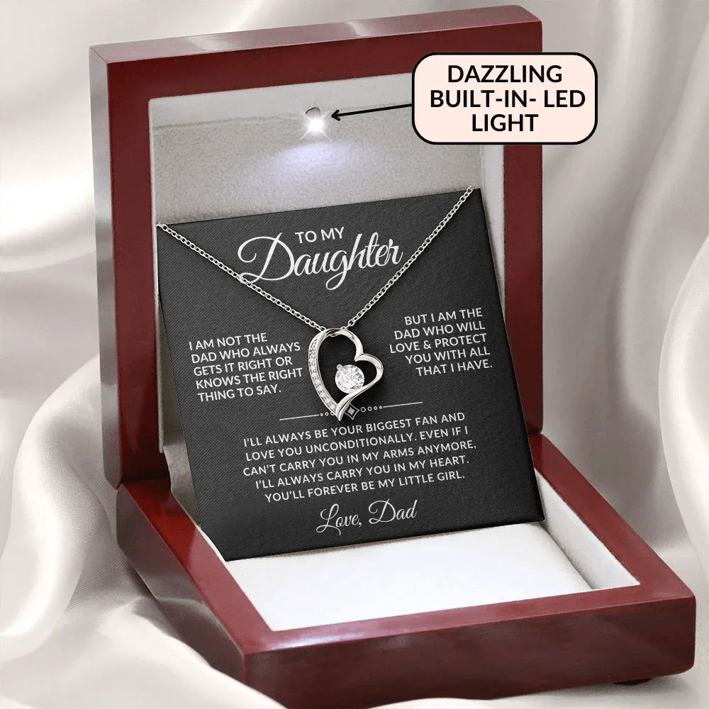 Forever My Little Girl - Daughter Necklace Gift Set - Giftinum