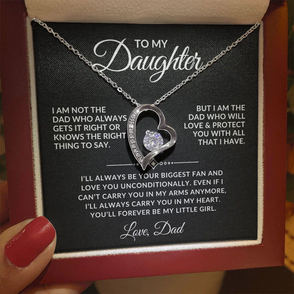 Forever My Little Girl - Daughter Necklace Gift Set - Giftinum