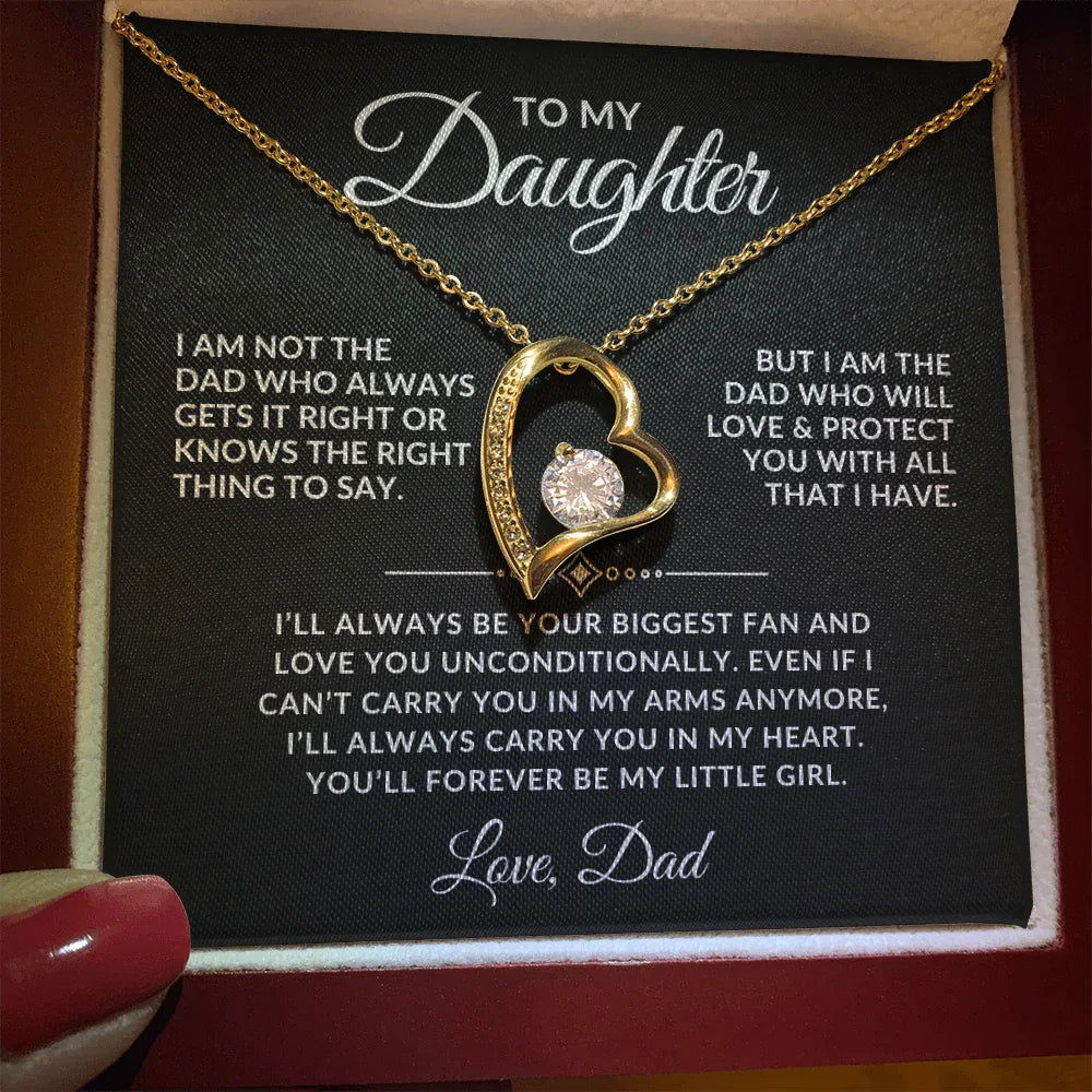 Forever My Little Girl - Daughter Necklace Gift Set - Giftinum