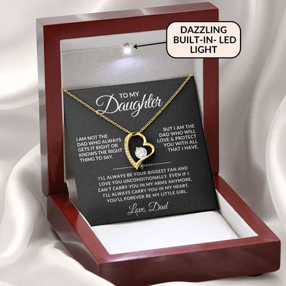 Forever My Little Girl - Daughter Necklace Gift Set - Giftinum
