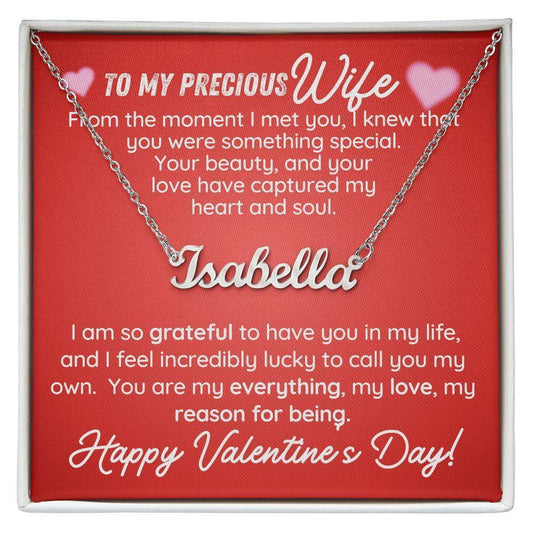 From the moment I met you Valentine personalized name necklace - Giftinum