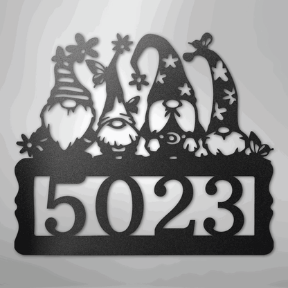 Gnome Address Sign - Steel Sign - Giftinum