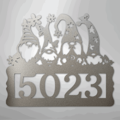 Gnome Address Sign - Steel Sign - Giftinum