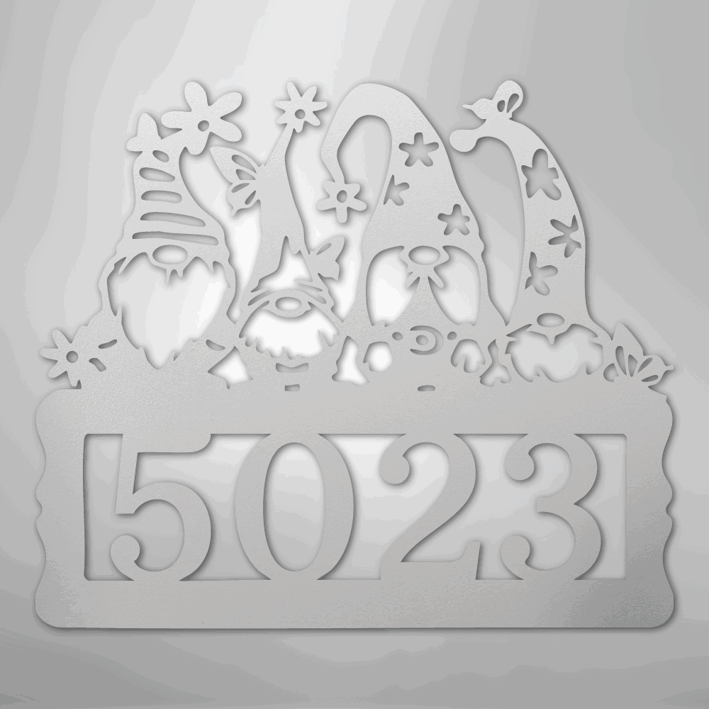 Gnome Address Sign - Steel Sign - Giftinum