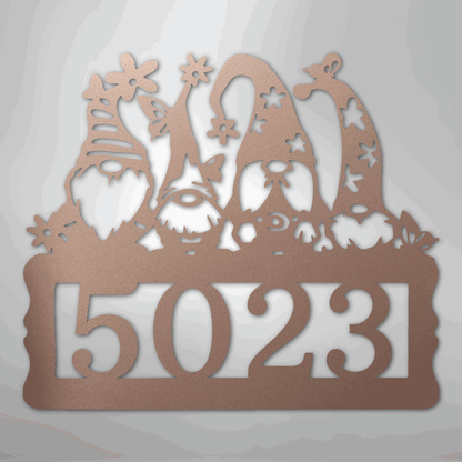 Gnome Address Sign - Steel Sign - Giftinum