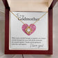 Godmother Necklace - Brought us Together 18K Yellow Gold Finish / Luxury w/LED Box Jewelry Giftinum
