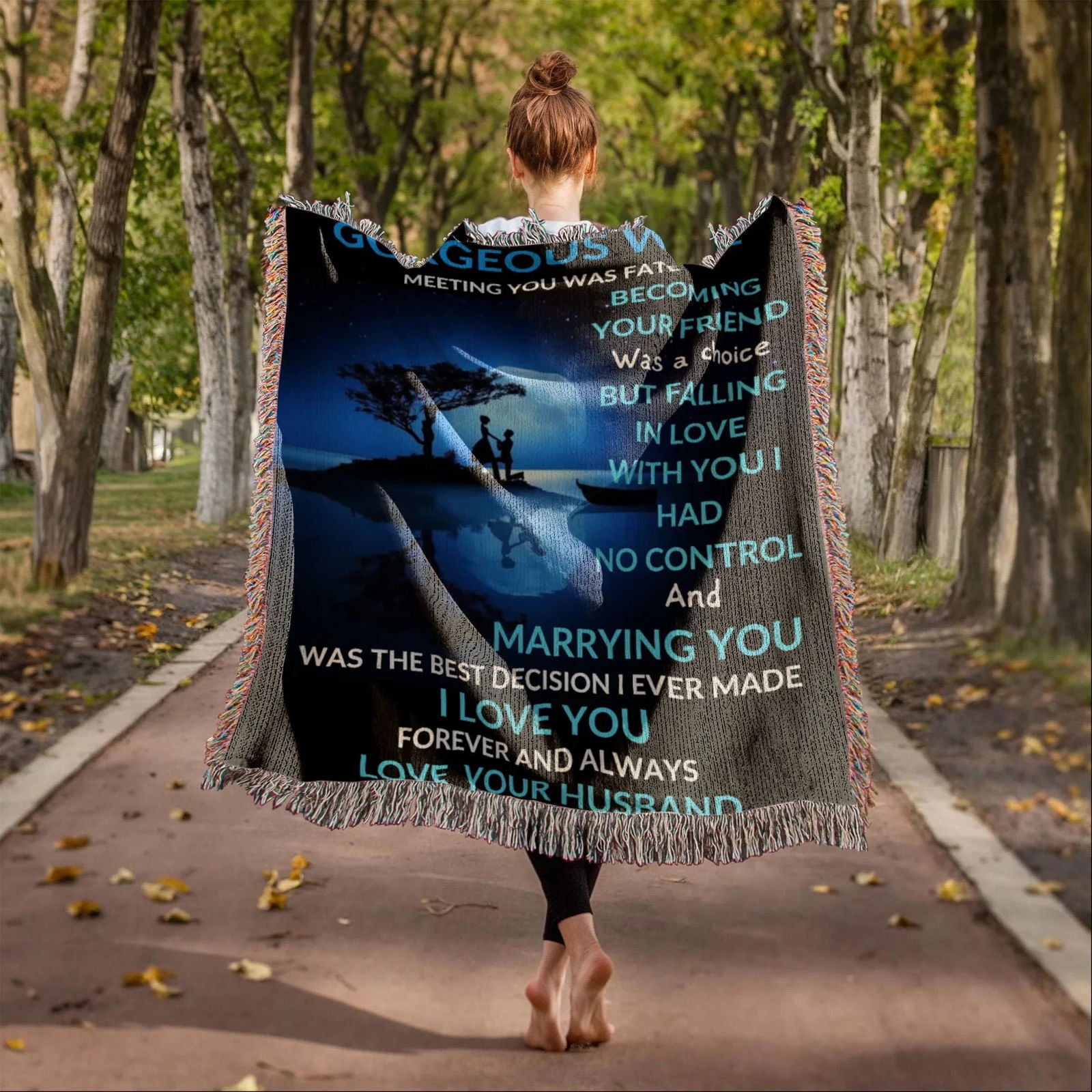 Gorgeous Wife Heirloom Woven Blanket - Meeting You Was Fate - Giftinum