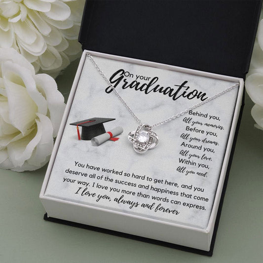 Graduation necklace - You have worked so hard to get here - Giftinum