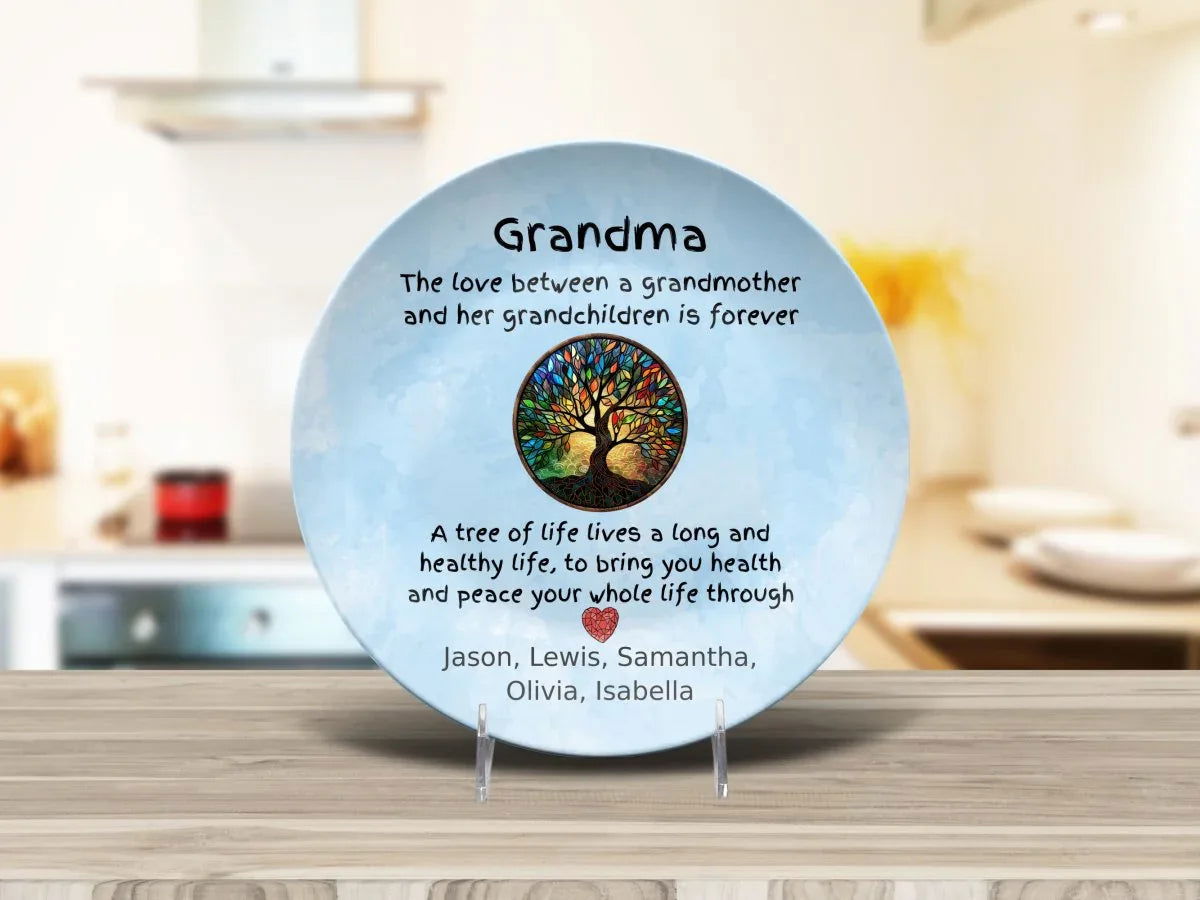 Grandma Tree of Life Plate - Giftinum