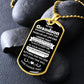 Grandson Dog Tag Necklace - Keep me in your heart - Giftinum
