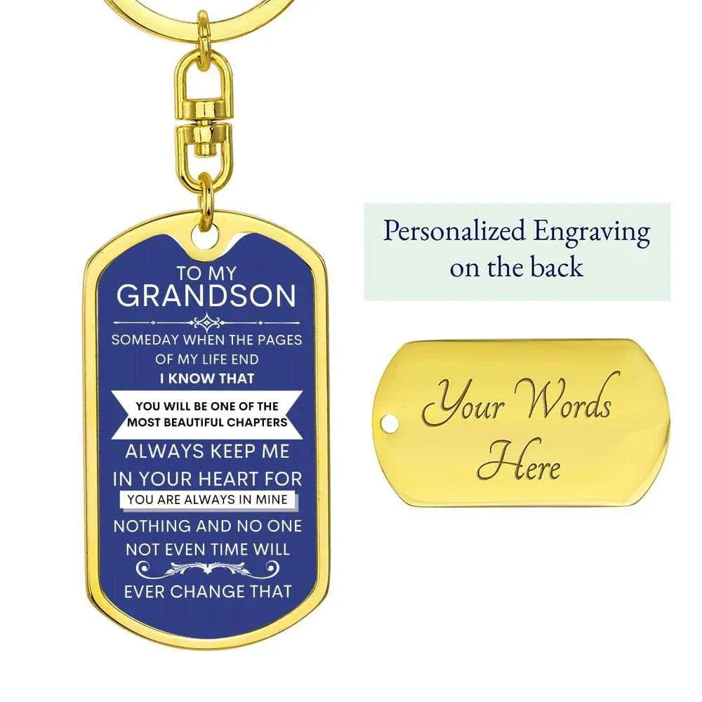 Grandson Keychain - Giftinum