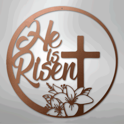 He is Risen - Steel Sign - Giftinum