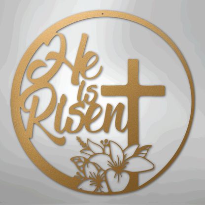 He is Risen - Steel Sign - Giftinum