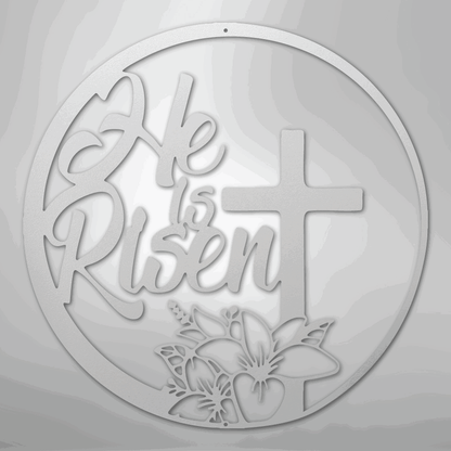He is Risen - Steel Sign - Giftinum