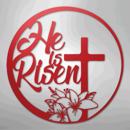He is Risen - Steel Sign - Giftinum