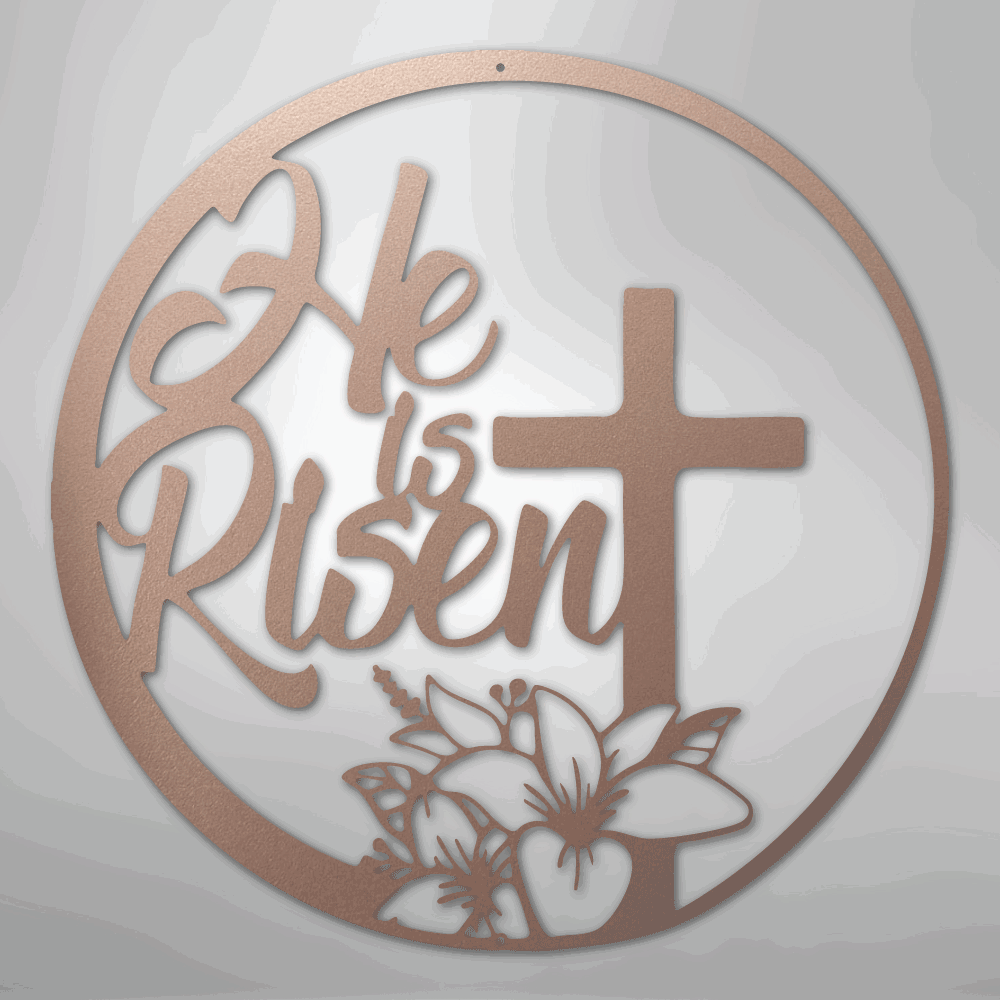 He is Risen - Steel Sign - Giftinum