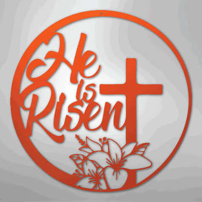 He is Risen - Steel Sign - Giftinum