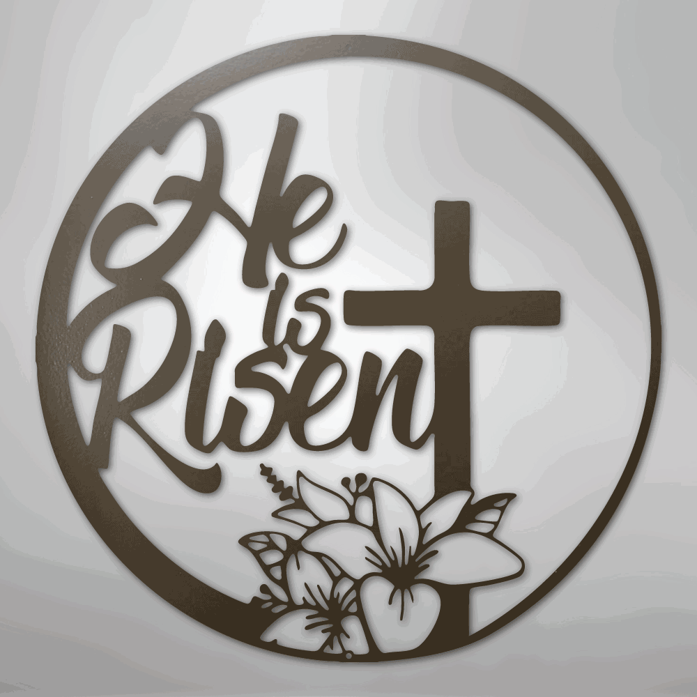 He is Risen - Steel Sign - Giftinum