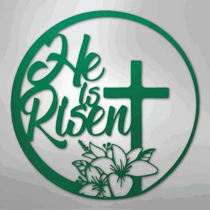 He is Risen - Steel Sign - Giftinum