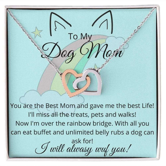 Interlocking Heart Necklace for Dog Mom - Giftinum