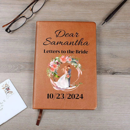 Letters to the Bride scrapbook Vegan Leather Journal - Giftinum