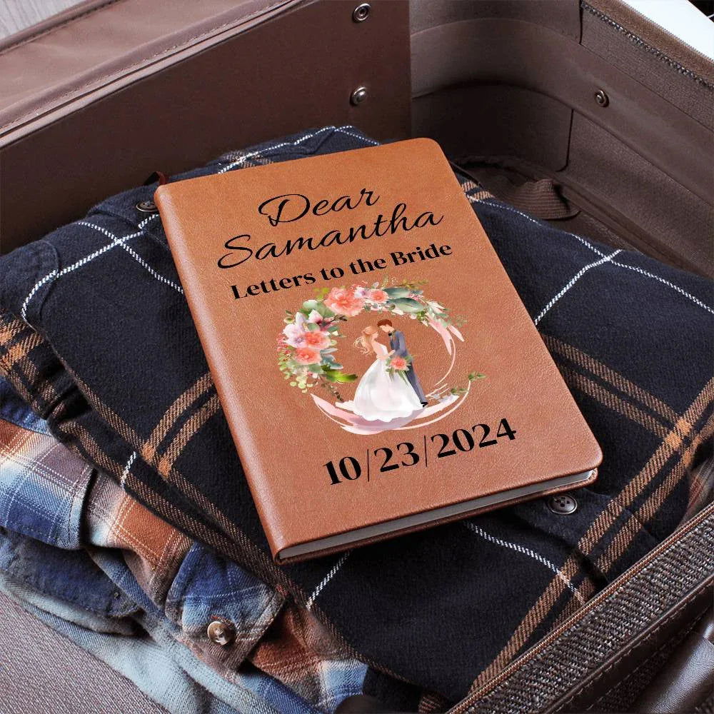 Letters to the Bride scrapbook Vegan Leather Journal - Giftinum