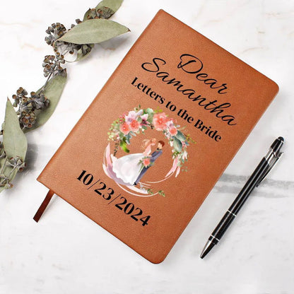 Letters to the Bride scrapbook Vegan Leather Journal - Giftinum