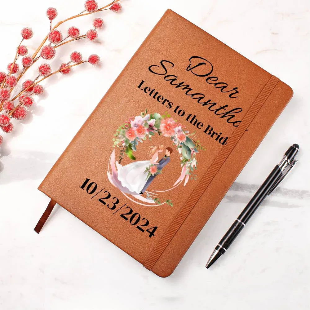 Letters to the Bride scrapbook Vegan Leather Journal - Giftinum
