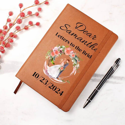 Letters to the Bride scrapbook Vegan Leather Journal - Giftinum