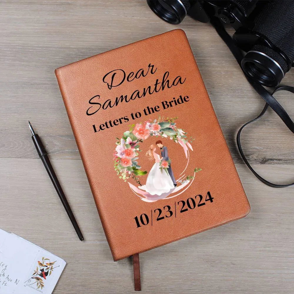 Letters to the Bride scrapbook Vegan Leather Journal - Giftinum