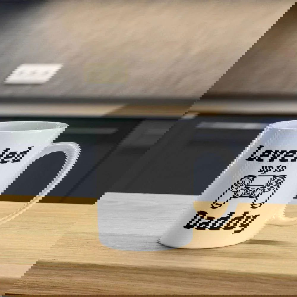 Leveled up to Daddy Mug - Giftinum