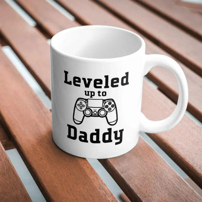 Leveled up to Daddy Mug - Giftinum