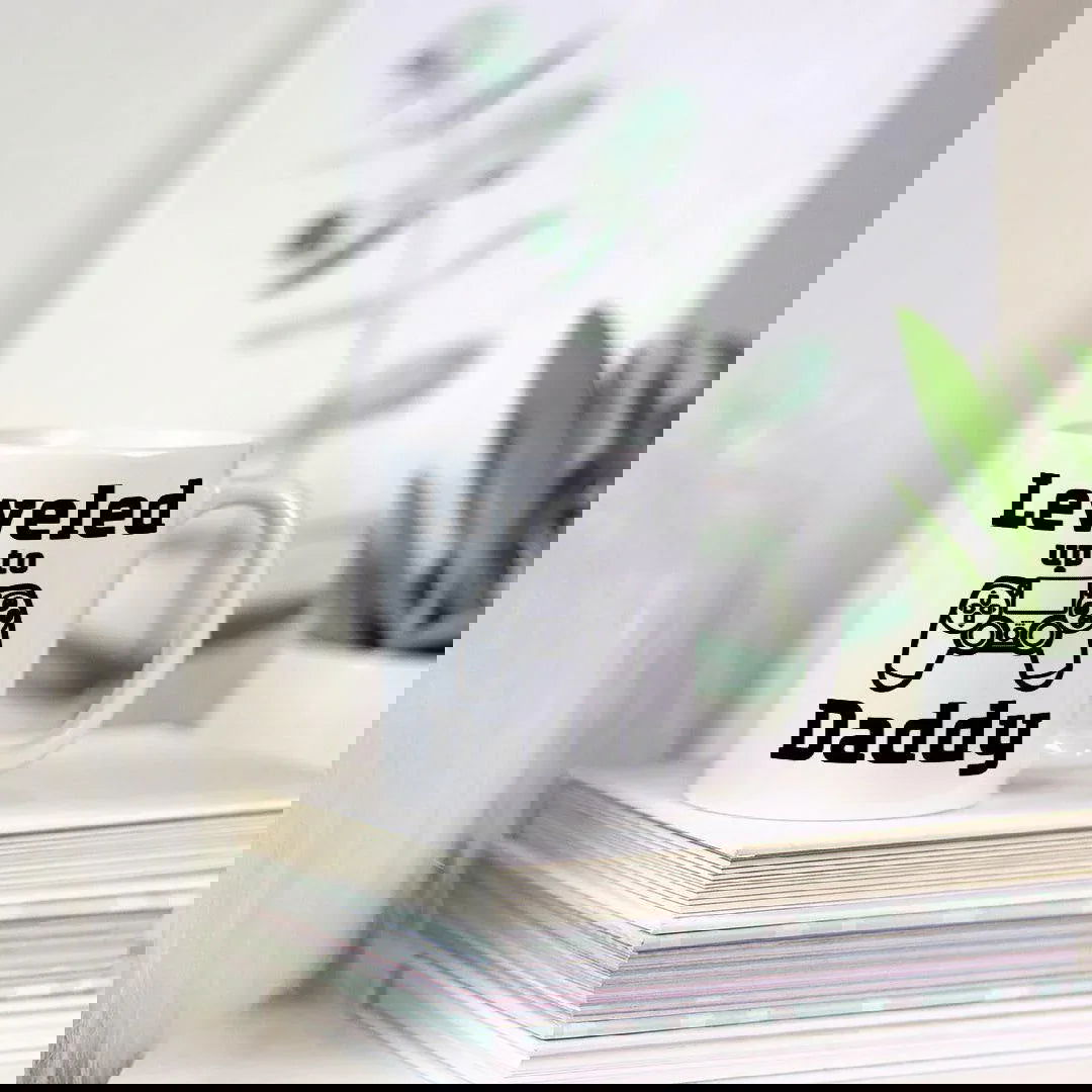 Leveled up to Daddy Mug - Giftinum