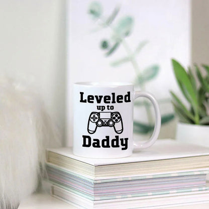 Leveled up to Daddy Mug - Giftinum