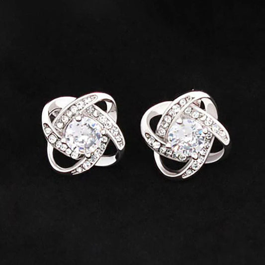 Love Knot Stud Earrings - Giftinum