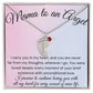 Mama of an Angel Baby Feet Necklace - I carried you in my heart 1 Charm / Polished Stainless Steel / Standard Box Jewelry Giftinum