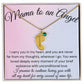 Mama of an Angel Baby Feet Necklace - I carried you in my heart 1 Charm / Polished Stainless Steel / Standard Box Jewelry Giftinum