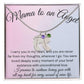 Mama of an Angel Baby Feet Necklace - I carried you in my heart 2 Charms / Polished Stainless Steel / Standard Box Jewelry Giftinum