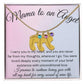 Mama of an Angel Baby Feet Necklace - I carried you in my heart 3 Charms / 18K Yellow Gold Finish / Standard Box Jewelry Giftinum