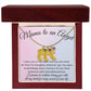 Mama of an Angel Baby Feet Necklace - I carried you in my heart 3 Charms / 18K Yellow Gold Finish / Luxury Box Jewelry Giftinum