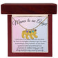 Mama of an Angel Baby Feet Necklace - I carried you in my heart 4 Charms / 18K Yellow Gold Finish / Luxury Box Jewelry Giftinum