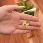 Mama of an Angel Baby Feet Necklace - I carried you in my heart 2 Charms / 18K Yellow Gold Finish / Standard Box Jewelry Giftinum