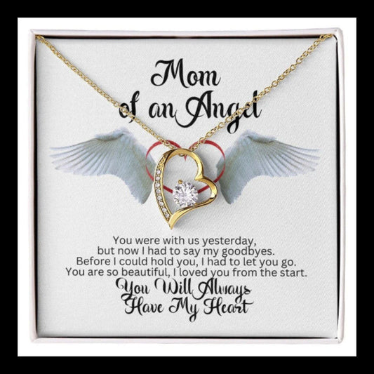 Mama of an Angel Necklace - You were with us yesterday - Giftinum