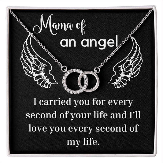 Mama of an Angel perfect pair necklae Two Tone Box Jewelry Giftinum