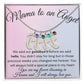 Mama to an Angel Baby Feet Necklace - We said our goodbye 4 Charms / Polished Stainless Steel / Standard Box Jewelry Giftinum