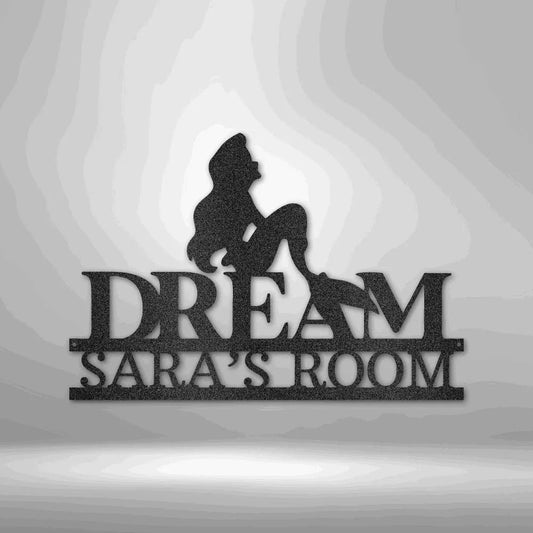 Mermaid Dreams Monogram - Steel Sign - Giftinum