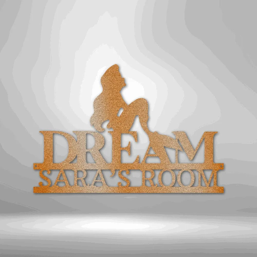 Mermaid Dreams Monogram - Steel Sign - Giftinum