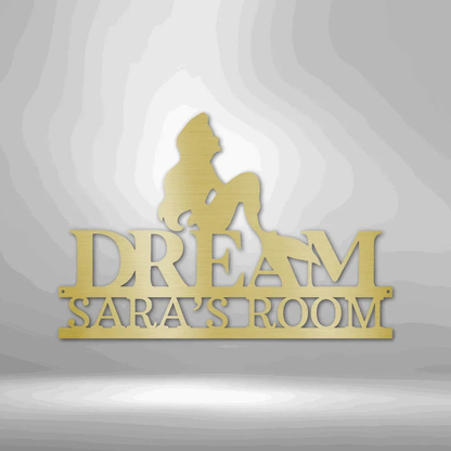 Mermaid Dreams Monogram - Steel Sign - Giftinum