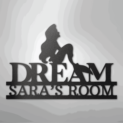Mermaid Dreams Monogram - Steel Sign - Giftinum