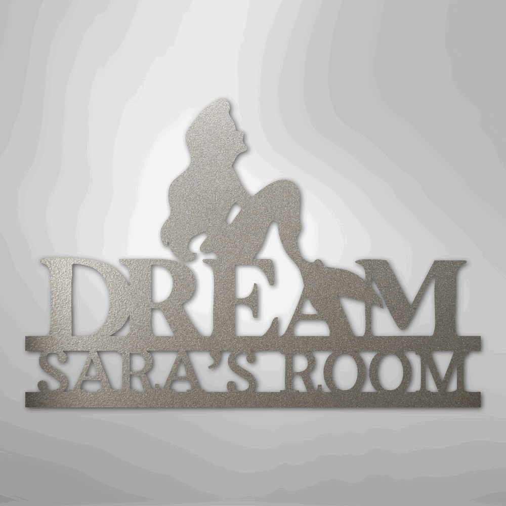Mermaid Dreams Monogram - Steel Sign - Giftinum
